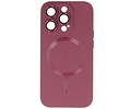 Hoesje Geschikt voor de iPhone 15 Pro - Hoesje Geschikt voor MagSafe - Backcover met Camera Beschermer - Bruin