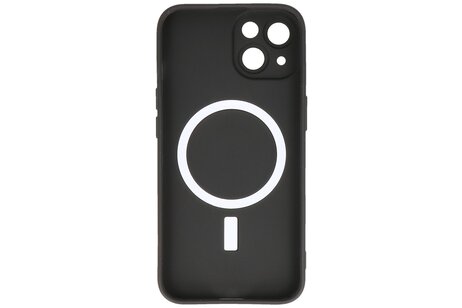 BAOHU Hoesje Geschikt voor de iPhone 15 Plus - Hoesje Geschikt voor MagSafe - Backcover met Camera Beschermer - Zwart