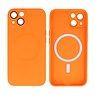 Backcover Magsafe met Camera Beschermer iPhone 15 Plus Oranje