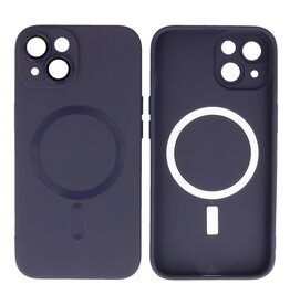 BAOHU Backcover Magsafe met Camera Beschermer iPhone 15 Plus Nacht Paars
