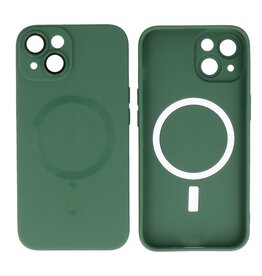Backcover Magsafe met Camera Beschermer iPhone 15 Plus Donker Groen