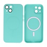 Backcover Magsafe met Camera Beschermer iPhone 15 Plus Turquoise