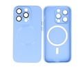 Hoesje Geschikt voor de iPhone 15 Pro Max - Hoesje Geschikt voor MagSafe - Backcover met Camera Beschermer - Blauw