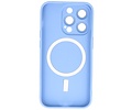 BAOHU Hoesje Geschikt voor de iPhone 15 Pro Max - Hoesje Geschikt voor MagSafe - Backcover met Camera Beschermer - Blauw