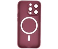 BAOHU Hoesje Geschikt voor de iPhone 15 Pro Max - Hoesje Geschikt voor MagSafe - Backcover met Camera Beschermer - Bruin