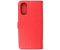 BAOHU Zakelijke Book Case Telefoonhoesje - Portemonnee Hoesje - Geschikt voor de Oppo A38 - Rood