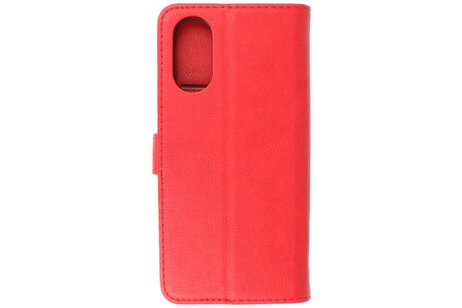 Zakelijke Book Case Telefoonhoesje - Portemonnee Hoesje - Geschikt voor de Oppo A38 - Rood