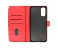 BAOHU Zakelijke Book Case Telefoonhoesje - Portemonnee Hoesje - Geschikt voor de Oppo A38 - Rood