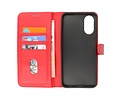 BAOHU Zakelijke Book Case Telefoonhoesje - Portemonnee Hoesje - Geschikt voor de Oppo A38 - Rood