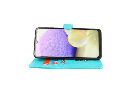 BAOHU Zakelijke Book Case Telefoonhoesje - Portemonnee Hoesje - Geschikt voor de Oppo A38 - Groen