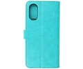 BAOHU Zakelijke Book Case Telefoonhoesje - Portemonnee Hoesje - Geschikt voor de Oppo A38 - Groen