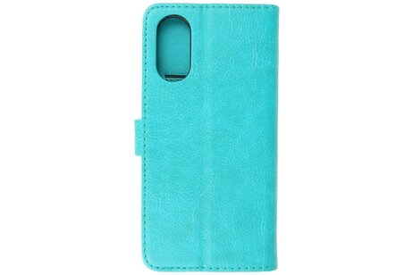 BAOHU Zakelijke Book Case Telefoonhoesje - Portemonnee Hoesje - Geschikt voor de Oppo A38 - Groen