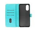 BAOHU Zakelijke Book Case Telefoonhoesje - Portemonnee Hoesje - Geschikt voor de Oppo A38 - Groen