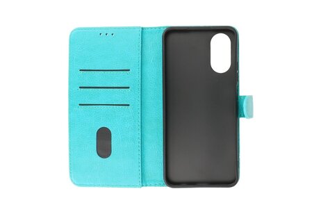 BAOHU Zakelijke Book Case Telefoonhoesje - Portemonnee Hoesje - Geschikt voor de Oppo A38 - Groen