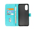 BAOHU Zakelijke Book Case Telefoonhoesje - Portemonnee Hoesje - Geschikt voor de Oppo A38 - Groen