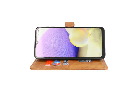 BAOHU Zakelijke Book Case Telefoonhoesje - Portemonnee Hoesje - Geschikt voor de Oppo A38 - Bruin