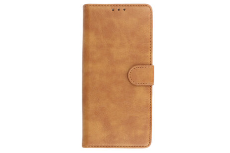 BAOHU Zakelijke Book Case Telefoonhoesje - Portemonnee Hoesje - Geschikt voor de Oppo A38 - Bruin