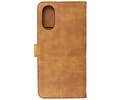 BAOHU Zakelijke Book Case Telefoonhoesje - Portemonnee Hoesje - Geschikt voor de Oppo A38 - Bruin
