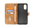 BAOHU Zakelijke Book Case Telefoonhoesje - Portemonnee Hoesje - Geschikt voor de Oppo A38 - Bruin