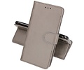 BAOHU Zakelijke Book Case Telefoonhoesje - Portemonnee Hoesje - Geschikt voor de Oppo A38 - Grijs