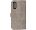 BAOHU Zakelijke Book Case Telefoonhoesje - Portemonnee Hoesje - Geschikt voor de Oppo A38 - Grijs