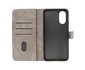 BAOHU Zakelijke Book Case Telefoonhoesje - Portemonnee Hoesje - Geschikt voor de Oppo A38 - Grijs