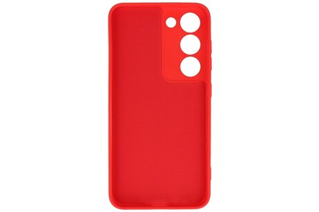 Fashion Backcover Telefoonhoesje - Color Hoesje - Geschikt voor de Samsung Galaxy S23 FE - Rood