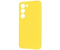 Fashion Backcover Telefoonhoesje - Color Hoesje - Geschikt voor de Samsung Galaxy S23 FE - Geel