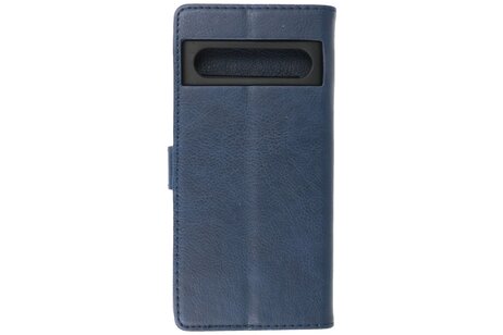 BAOHU Zakelijke Book Case Telefoonhoesje - Portemonnee Hoesje - Geschikt voor de Google Pixel 8 - Navy