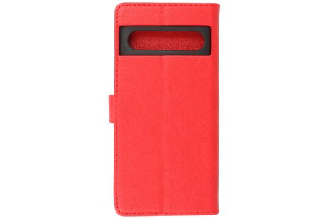 BAOHU Zakelijke Book Case Telefoonhoesje - Portemonnee Hoesje - Geschikt voor de Google Pixel 8 - Rood