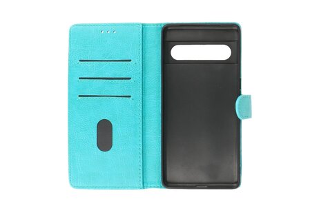 BAOHU Zakelijke Book Case Telefoonhoesje - Portemonnee Hoesje - Geschikt voor de Google Pixel 8 - Groen
