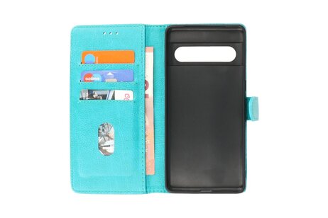 BAOHU Zakelijke Book Case Telefoonhoesje - Portemonnee Hoesje - Geschikt voor de Google Pixel 8 - Groen