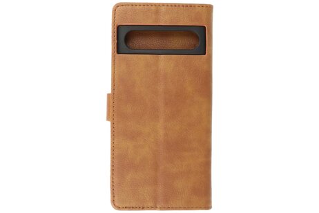 BAOHU Zakelijke Book Case Telefoonhoesje - Portemonnee Hoesje - Geschikt voor de Google Pixel 8 - Bruin
