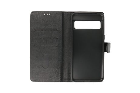 BAOHU Zakelijke Book Case Telefoonhoesje - Portemonnee Hoesje - Geschikt voor de Google Pixel 8 Pro - Zwart