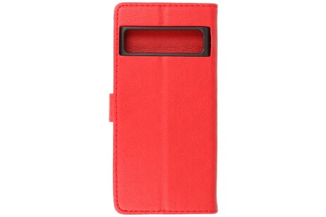 BAOHU Zakelijke Book Case Telefoonhoesje - Portemonnee Hoesje - Geschikt voor de Google Pixel 8 Pro - Rood
