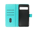 Zakelijke Book Case Telefoonhoesje - Portemonnee Hoesje - Geschikt voor de Google Pixel 8 Pro - Groen