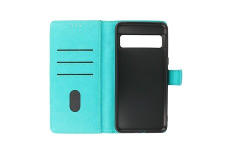 BAOHU Zakelijke Book Case Telefoonhoesje - Portemonnee Hoesje - Geschikt voor de Google Pixel 8 Pro - Groen