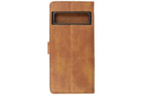 BAOHU Zakelijke Book Case Telefoonhoesje - Portemonnee Hoesje - Geschikt voor de Google Pixel 8 Pro - Bruin