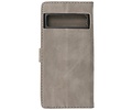 BAOHU Zakelijke Book Case Telefoonhoesje - Portemonnee Hoesje - Geschikt voor de Google Pixel 8 Pro - Grijs