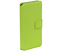 Cross Pattern TPU Bookstyle Case Hoesjes Geschikt voor Motorola Moto E (3nd Gen) E3 Groen