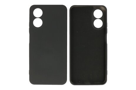 BAOHU Fashion Backcover Telefoonhoesje - Color Hoesje - Geschikt voor de Oppo A38 - Zwart