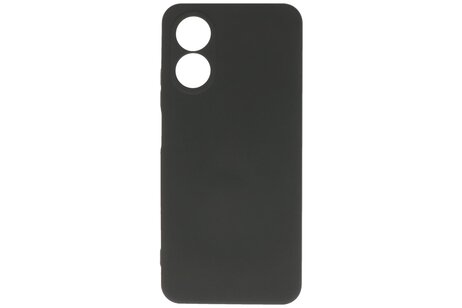 BAOHU Fashion Backcover Telefoonhoesje - Color Hoesje - Geschikt voor de Oppo A38 - Zwart