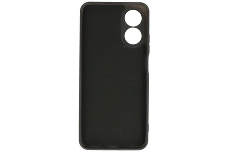 BAOHU Fashion Backcover Telefoonhoesje - Color Hoesje - Geschikt voor de Oppo A38 - Zwart