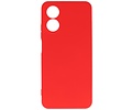Fashion Backcover Telefoonhoesje - Color Hoesje - Geschikt voor de Oppo A38 - Rood