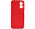 BAOHU Fashion Backcover Telefoonhoesje - Color Hoesje - Geschikt voor de Oppo A38 - Rood