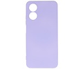 Fashion Backcover Telefoonhoesje - Color Hoesje - Geschikt voor de Oppo A38 - Paars