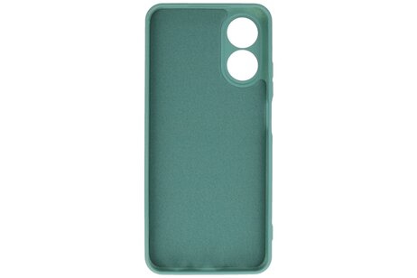 BAOHU Fashion Backcover Telefoonhoesje - Color Hoesje - Geschikt voor de Oppo A38 - Donker Groen