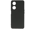 Fashion Backcover Telefoonhoesje - Color Hoesje - Geschikt voor de Oppo A98 5G - Zwart