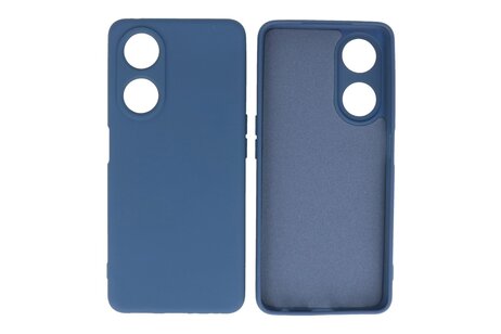 BAOHU Fashion Backcover Telefoonhoesje - Color Hoesje - Geschikt voor de Oppo A98 5G - Navy