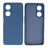 BAOHU Oppo A98 5G Hoesje Fashion Backcover Telefoonhoesje Navy